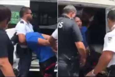 ¡QUÉ ABUSO! Así funcionarios de la Policía de Aruba maltratan a un emigrante venezolano durante una detención (+Video)