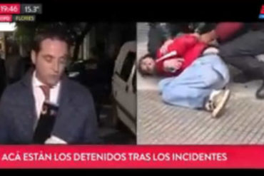 ¡SEPA! 2 venezolanos detenidos en Argentina tras incidentes violentos a las afueras del Congreso