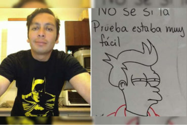 ¡QUÉ INGENIOSO! El profesor que motiva dibujando memes en la pizarra (+Fotos)