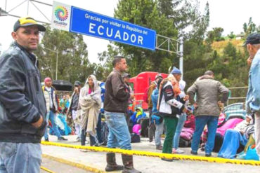 ¡CASI NADA! Ecuador necesitaría unos 500 millones de dólares para atender masiva migración de venezolanos