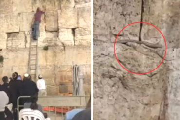 ¿LLEGÓ EL FIN? La aterradora señal del Apocalipsis que apareció en el Muro de los Lamentos de Jerusalén (+Video)