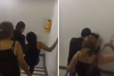 ¡QUÉ BOCHORNO! Se escapó a una fiesta y sus padres la sacaron con correa en mano (+Video)