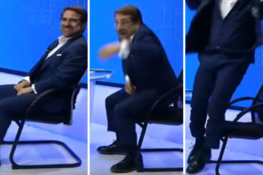 ¡QUÉ PAYASO! Así reaccionó Rafael Lacava cuando Vladimir Villegas le lanzó una cabeza de ajo (quería saber si es vampiro de verdad)(+Video ridículo)