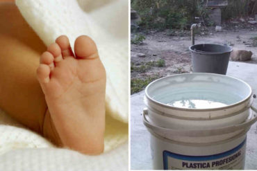 ¡LAMENTABLE! Muere bebé de 11 meses tras caer en un tobo con agua (jugaba con su hermanito de 3 años)