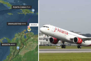 ¡QUÉ FUERTE! Avión de Avianca tuvo que aterrizar de emergencia en Aruba por pasajero que sufrió ACV