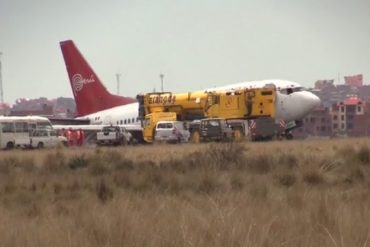 ¡QUÉ PELIGRO! Cundió el pánico cuando un avión de Peruvian aterrizó de emergencia en La Paz (+Video)