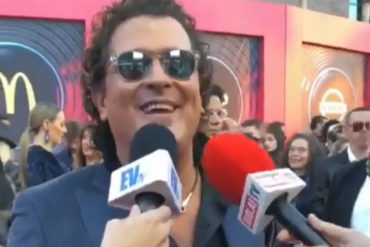 ¡HERMOSO! El conmovedor mensaje de Carlos Vives a los Venezolanos: “Todo lo que gane es para ti, Venezuela” (+Video)