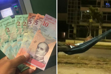 ¡POBRECITOS! Abuelos amanecieron en los bancos para cobrar su segundo mes de aguinaldo #23Nov