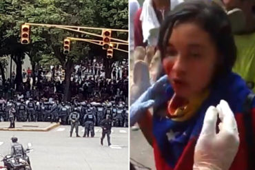 ¡ATENCIÓN! Reportan enfrentamientos y fuerte represión en protesta en la UCV: varios estudiantes heridos (+Videos)