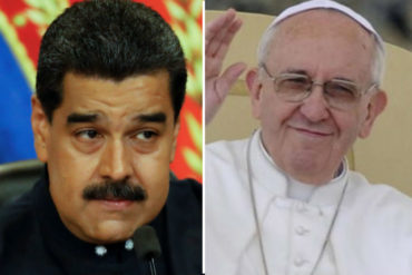 ¡ASÍ LO DIJO! Maduro agradeció al Papa Francisco sus deseos de reconciliación para el país