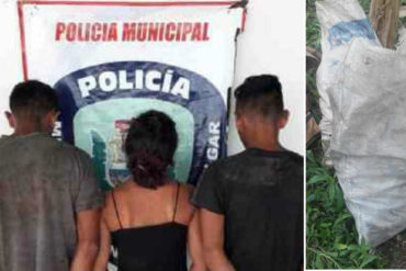 ¡SEPA! Dos hombres y una mujer detenidos por robar tres racimos de plátano en Zulia