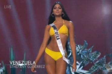 ¡ESPECTACULAR! Así se lució Sthefany Gutiérrez durante la preliminar de Miss Universo (+desfile en traje de baño y vestido de noche) (+Videos) (+Foto)