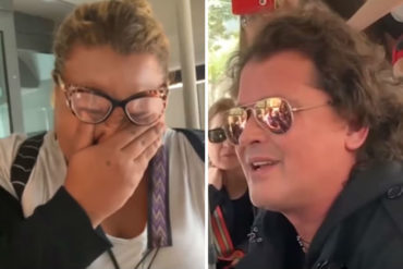 ¡CONMOVEDOR! La hermosa sorpresa que Carlos Vives, Santiago Cruz y Andrés Cepeda le dieron a esta migrante venezolana (+Video)