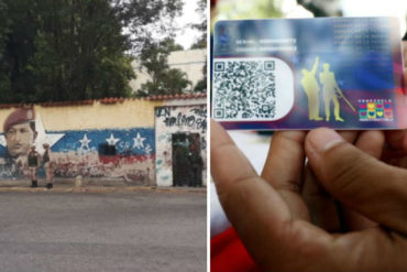 ¡QUÉ ABUSO! Chavistas escanean el carnet de la patria para llevar registro de los votantes en Petare (con apoyo del Plan República y la Milicia)