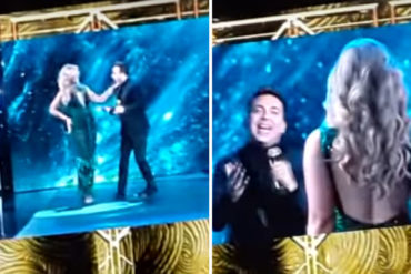 ¡HAY CORAZÓN! Cristian Castro quedó enamorado de Migbelis Castellanos mientras cantaba en la final de NBL (+Videos) (+el momento del flechazo)