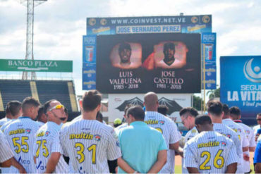 ¡SE LO MOSTRAMOS! El emotivo homenaje que le dedicó el Magallanes a Valbuena y Castillo en encuentro con los Leones del Caracas (+Video)