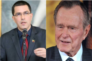 ¡SE PASÓ! El indignante comentario de Arreaza sobre la muerte de George H.W. Bush: «No hay lágrimas que soltar»