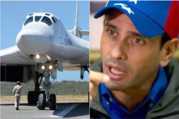 ¡SIN TAPUJOS! Capriles a sobre bombarderos rusos: “¿Ustedes creen que Venezuela necesita armas?”