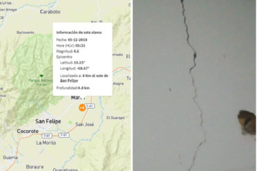 ¡SEPA! Tuiteros reportan algunos daños materiales en Yaracuy tras sismo #5Dic