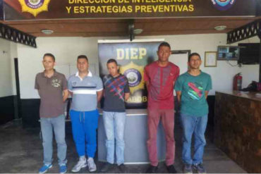 ¡QUÉ JOYITAS! Detenidos 5 hombre con más de 70 caucho presuntamente hurtados de “Empresas Polar”