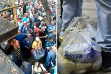 ¡PAÍS EN DECADENCIA! Trabajadores de Sidor realizan la mega cola por una bolsa de comida (+Video)