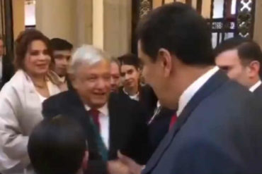 ¡POR FAVOR! El mensaje jala-jala con el que López Obrador agradeció a Maduro por su presencia (+Video)