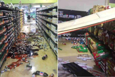 ¡VEA! Así quedó un supermercado en Carabobo luego del sismo de este #27Dic (+Fotos +Video de impacto)