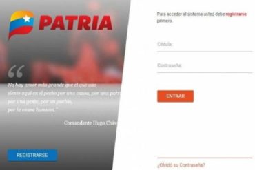 ¡ATENCIÓN CON ESTO! Usuarios reportaron la caída de la plataforma del Sistema Patria