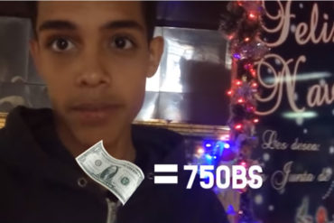 ¡INCREÍBLE! El youtuber que comió todo el día con un dólar en Venezuela (+Video)