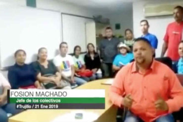 ¡ALERTA! Alcalde oficialista hizo un video para amenazar a opositores trujillanos que salgan a marchar este #23Ene (+Video)