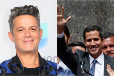 ¡QUÉ EMOTIVO! Alejandró Sanz hizo un “Live” con Guaidó y le dio esta grata sorpresa (+Video)