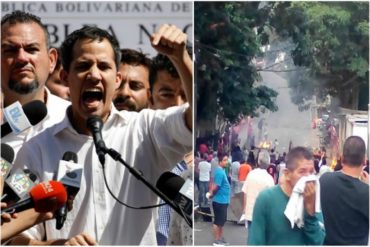 ¡FRONTAL! El mensaje de Guaidó al “bravo” pueblo de Cotiza: “Solidaridad y reconocimiento. Venezuela entera los acompaña”