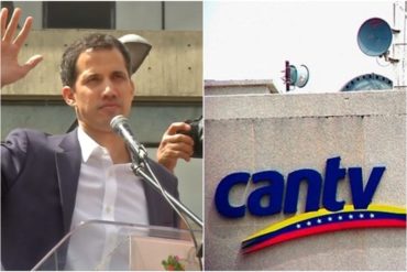 ¡DEMUESTRAN EL MIEDO! Reportaron caída de Cantv cuando Guaidó inició su discurso este viernes