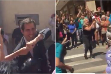 ¡TOTAL APOYO! Así los caraqueños despidieron a Guaidó luego de dar su discurso en la Plaza Bolívar de Chacao (+Video)