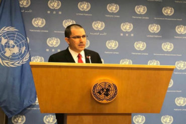 ¡EL MISMO CUENTO! Arreaza se fue a la ONU para alertar de un supuesto intento de golpe de Estado a Maduro