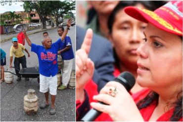 ¡SIN PUDOR! Gobernadora chavista amenaza con sancionar a las personas que protestan por comida y gas (dictadura pura y dura)