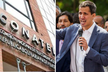 ¡OTRO ATROPELLO! Guaidó denuncia que Conatel le prohibió a los medios entrevistarlo