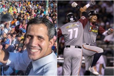 ¡MUY ACERTADO! Juan Guaidó comparó la marcha del #23Ene con el béisbol: “Para que haya carreras debe haber gente en bases” (+ la sacó de jonrón)