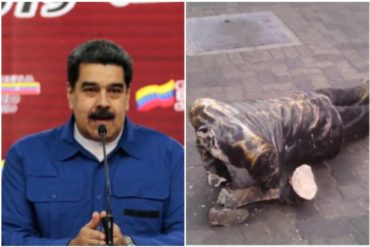 ¡EL COLMO! Maduro culpa a la oposición de destrozar la estatua de Armando Reverón en Caracas