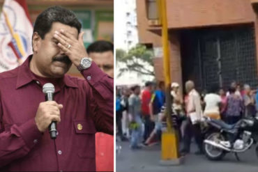 ¡NICO SE HACE EL LOCO! La interminable cola para comprar comida a escasos metros de la juramentación de Maduro (+Videos)