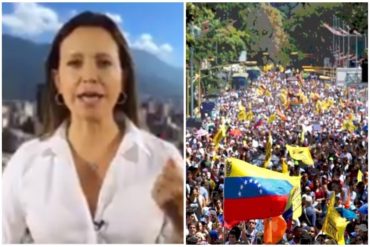 ¡SIN MIEDO! El valiente mensaje de MCM a los venezolanos para este #23Ene: Cada uno asume su deber frente a la historia (+Video)