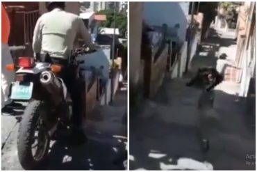 ¡POR INVENTOR! PoliSucre se da tremendo trancazo por estar jugando en la moto y se hace viral (+Video insólito) (+sóbate)