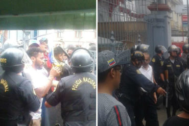 ¡SEPA! Policía peruana dispersó manifestación de venezolanos en la Embajada de Lima este #10Ene (+Videos)