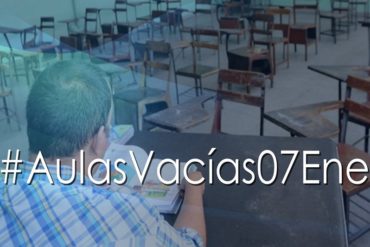 ¡ESTÁN CANSADOS! #AulasVacías7Ene: Profesores convocan a paro este #7Ene por crisis en el sector educativo