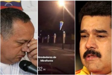 ¡LA MEGA BURLA! Ni un alma asistió a la vigilia que convocó Cabello para apoyar y proteger a Maduro en Miraflores (+Videos)