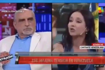 ¡TOMA! La descarga de la cantante venezolana Azabache a este comunista argentino: “La gente se está muriendo en Venezuela” (+Video)