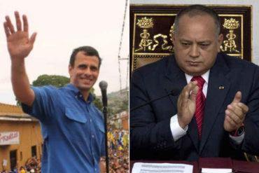 ¡AY, PAPÁ! Fin de mundo: Cabello alaba a Capriles por afirmar que la oposición no tenía fuerza para asumir el poder