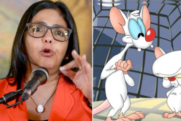 ¡MIRA QUIEN HABLA! Delcy Rodríguez: La oposición venezolana es un desastre, sus planes se parecen a los de Pinky y Cerebro