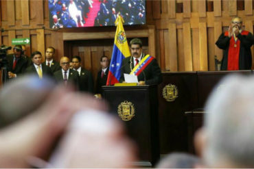 ¡CINISMO A MIL! Maduro después de jurar hasta por el perro: «Esta acto de juramentación es un paso de paz para nuestro país»