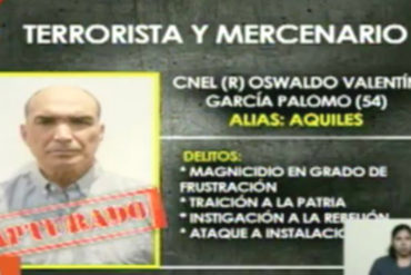 ¡SEPA! Reverol reveló los delitos que pretenden imputarle a García Palomo (dice que fue detenido esta madrugada aunque lleva 72 horas desaparecido)